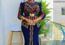 Elegant Blue Dinner Gown for Women